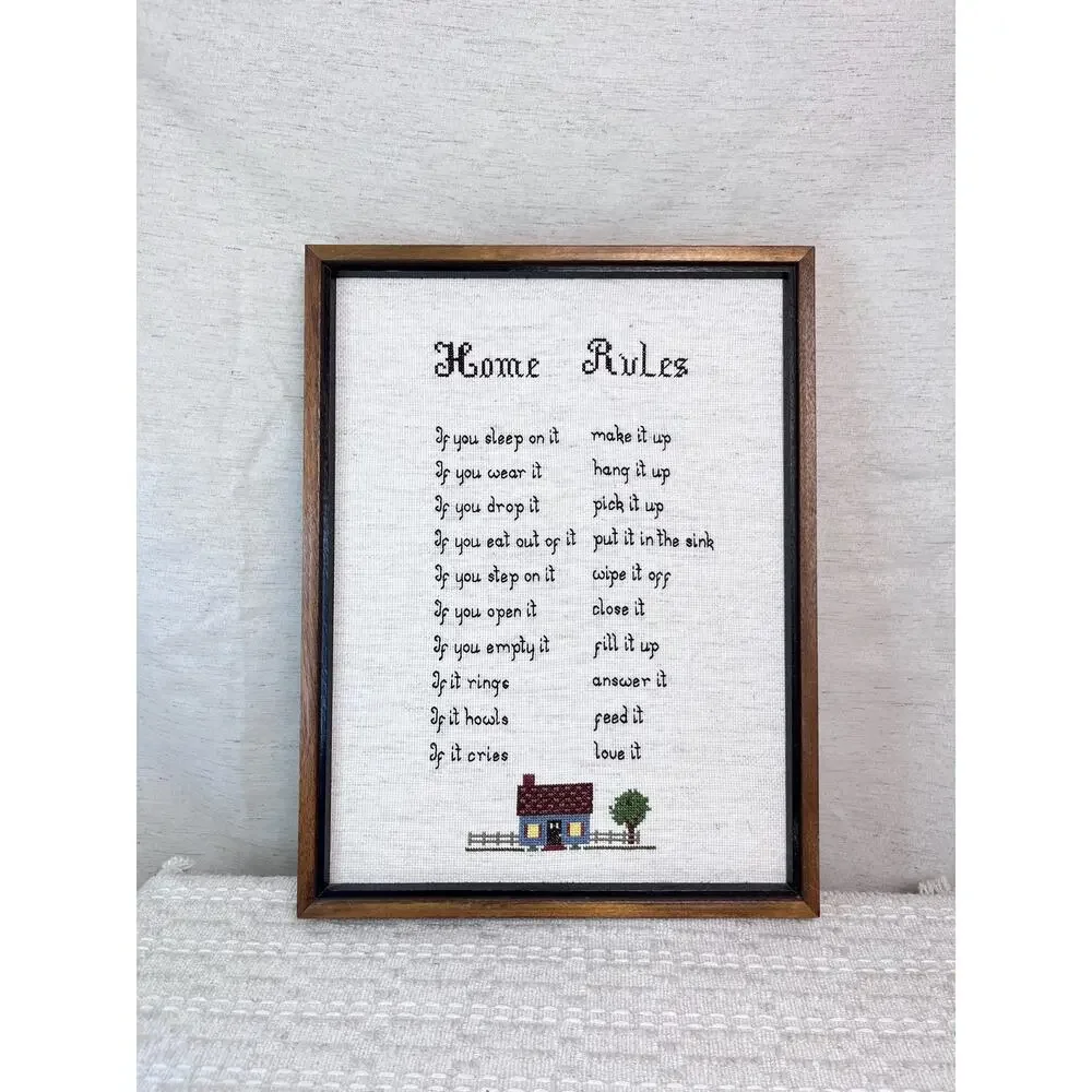 Framed Cross-Stitch 